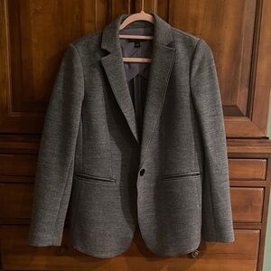 ANN TAYLOR Women’s Gray Size 6 Long Wool Blazer Coat